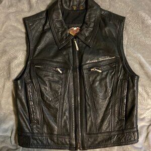 Genuine Harley Davidson Leather Vest W X-Small​​​​​​​​